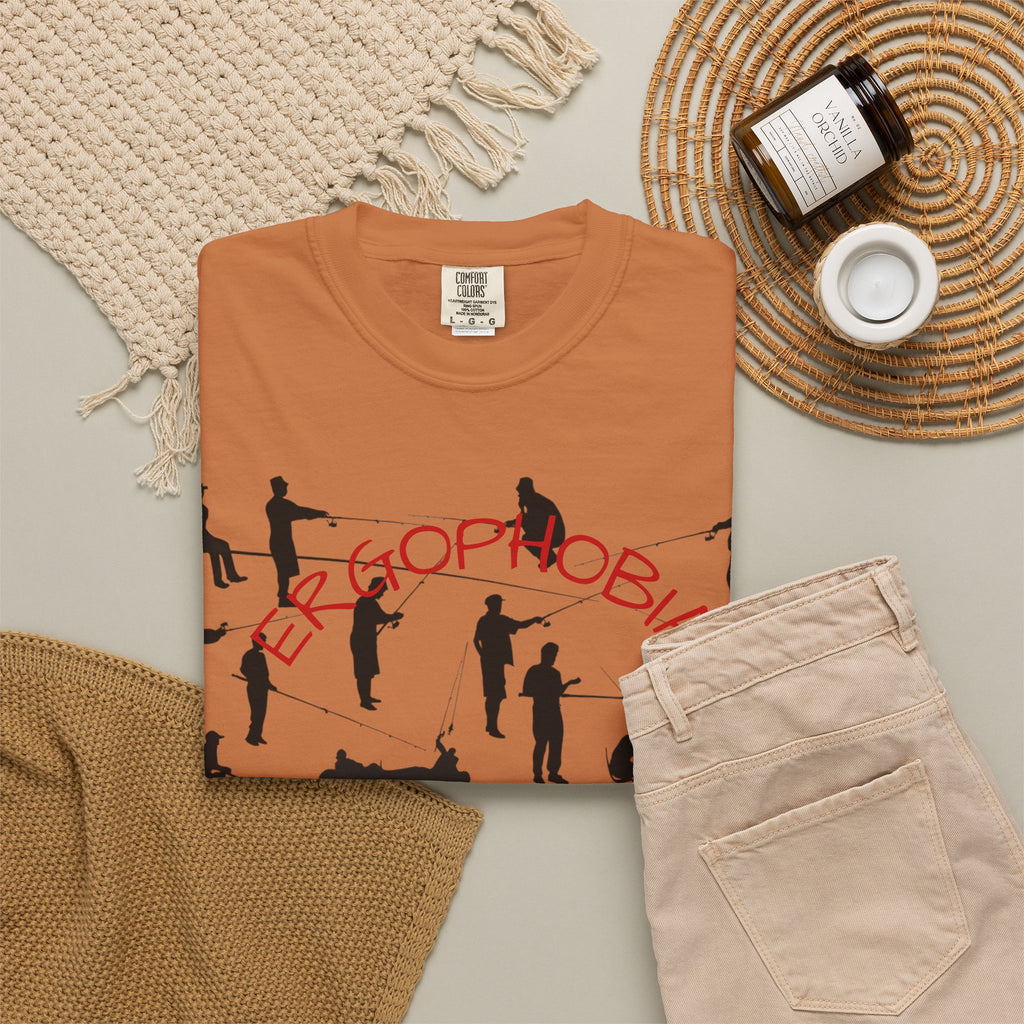 Different Styles of Fishing Garment-Dyed T-Shirt