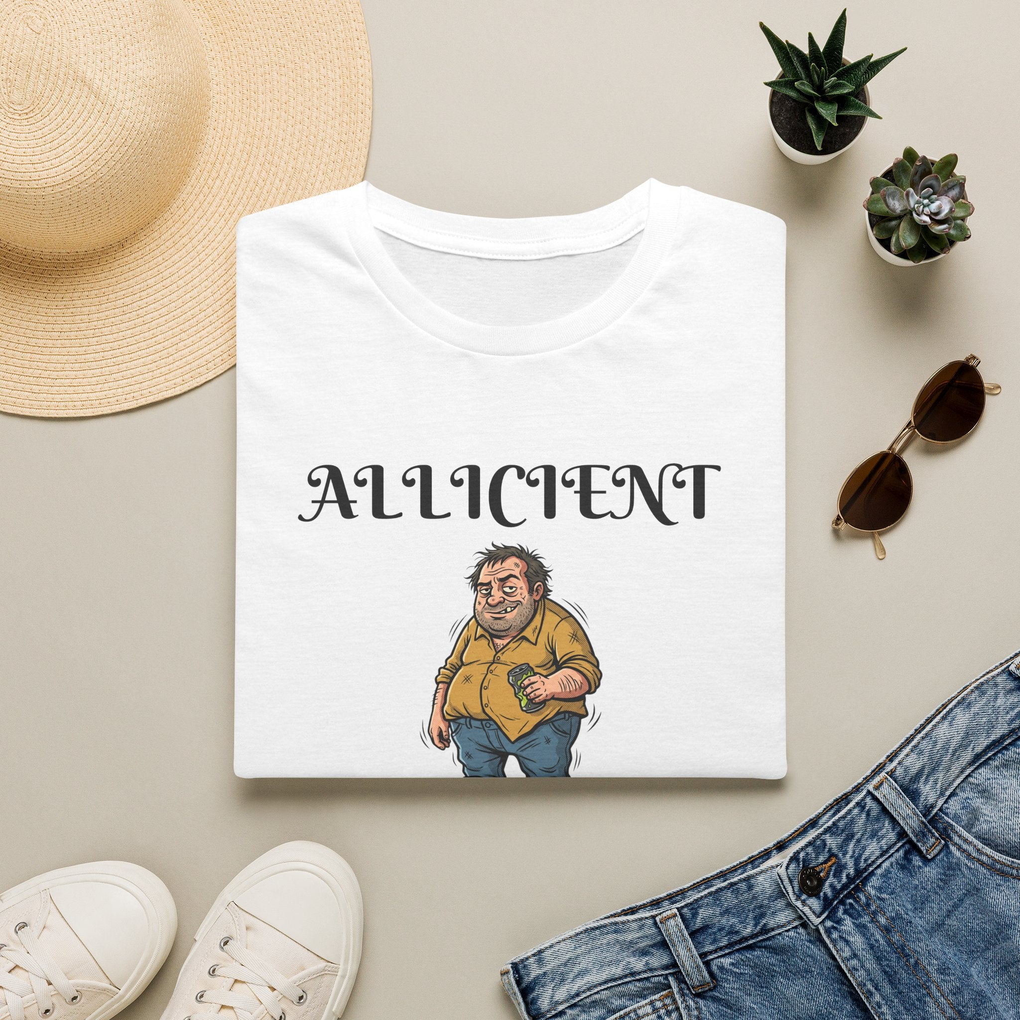 Allicient Character T-Shirt — Funny Cartoon Funny Guy Graphic Tee