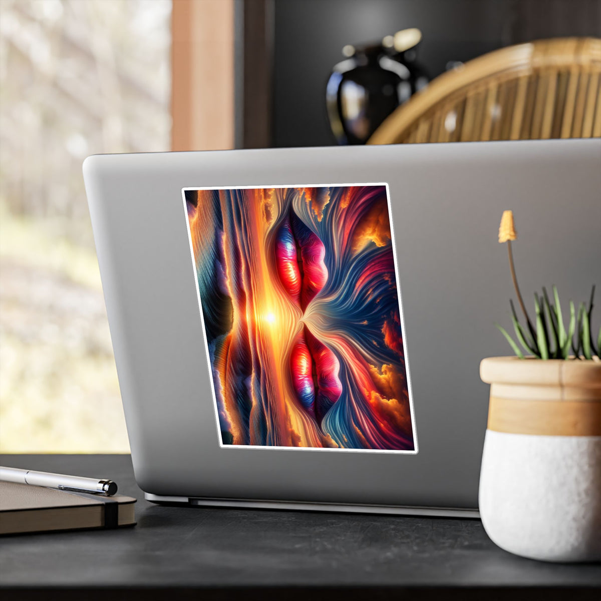 Surreal Sunset Eyes Kiss-Cut Vinyl Decal