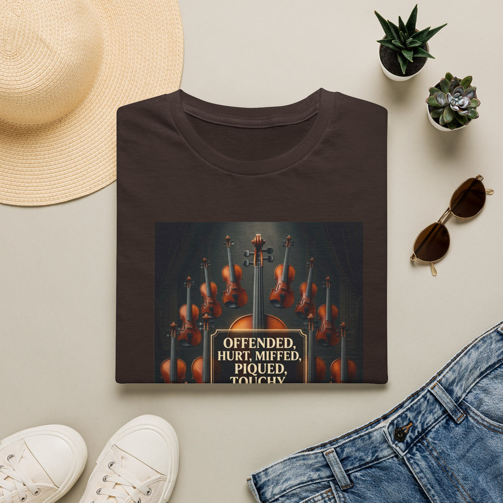 T-Shirt — 'Offended, Hurt, Miffed, Piqued, Touchy, Outraged, Insulted' Vintage Candle Graphic