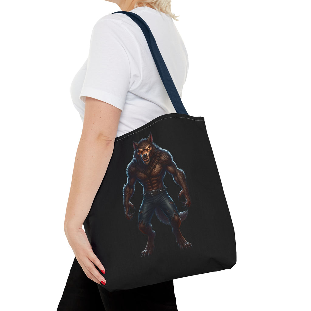 Werewolf Tote Bag — Dark Fantasy Creature Shopper