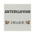 Antediluvian Driver Funny Slow & Steady Car Magnet – Gray with Design