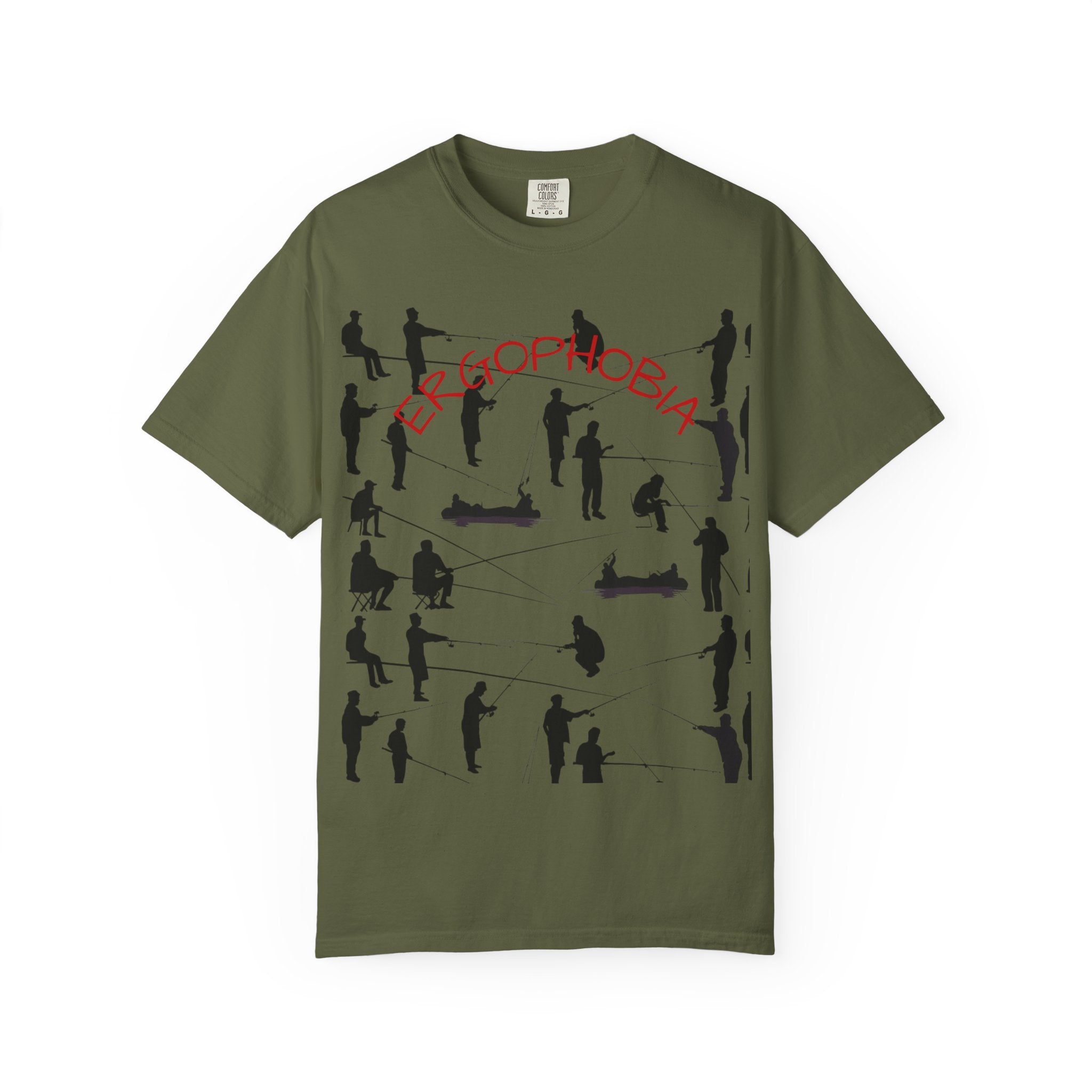 Different Styles of Fishing Garment-Dyed T-Shirt