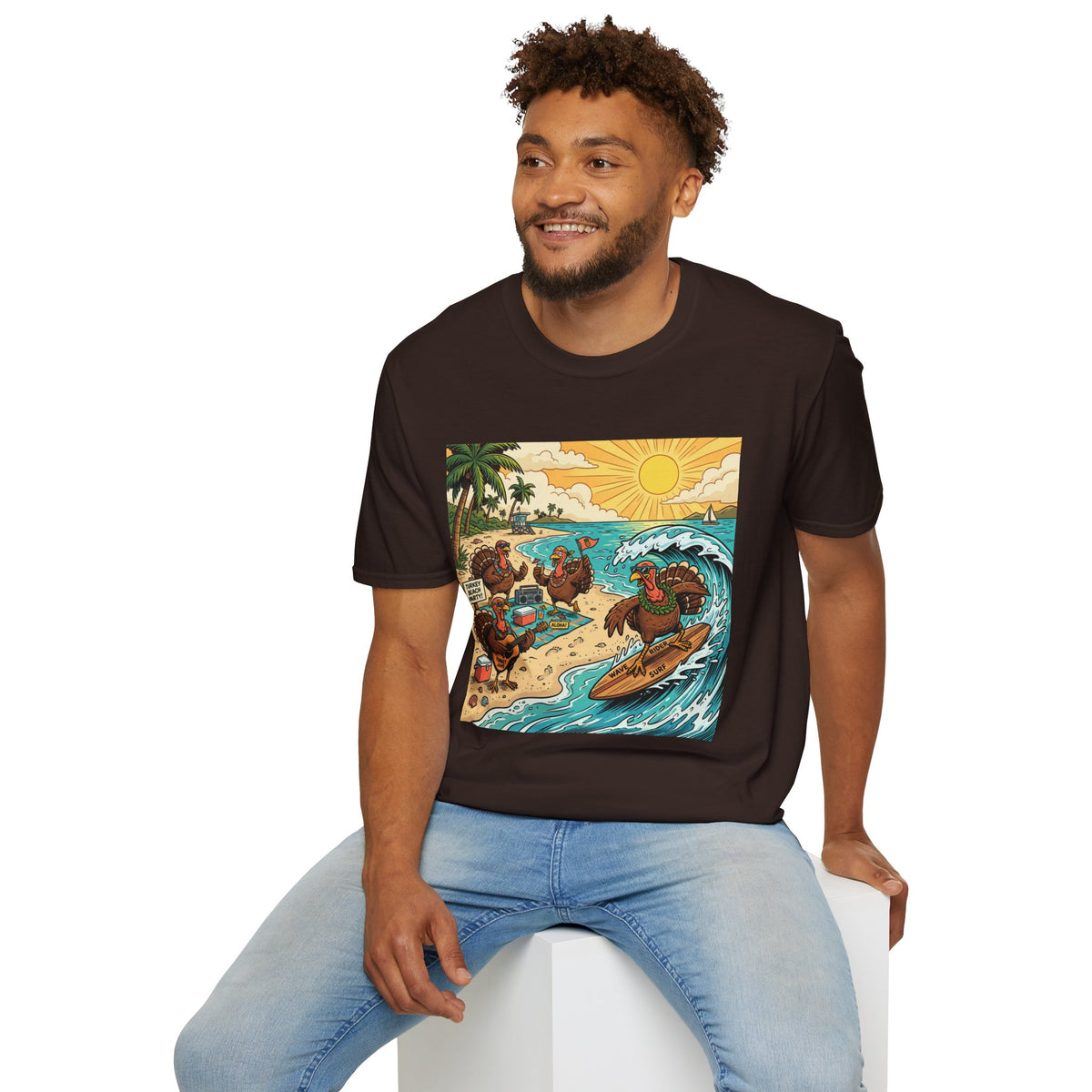 Surfing Turkey Beach Party T-Shirt