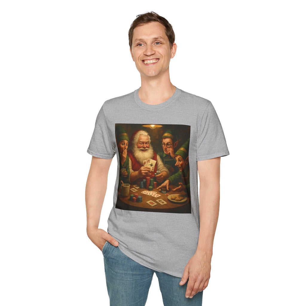 Santa Poker Night Christmas T-Shirt