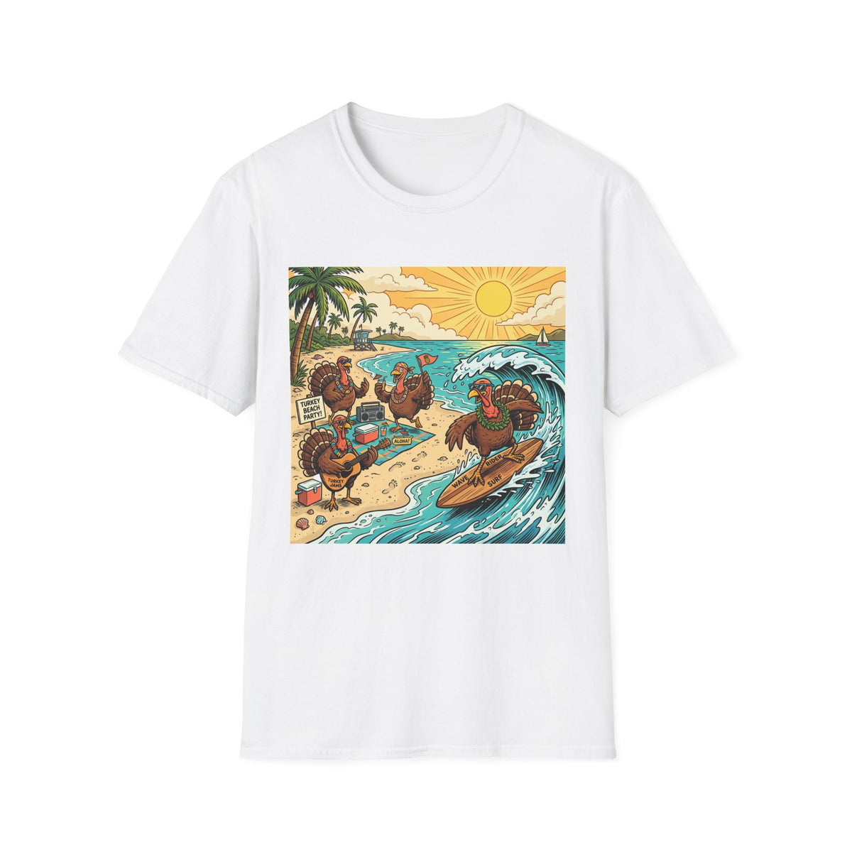 Surfing Turkey Beach Party T-Shirt