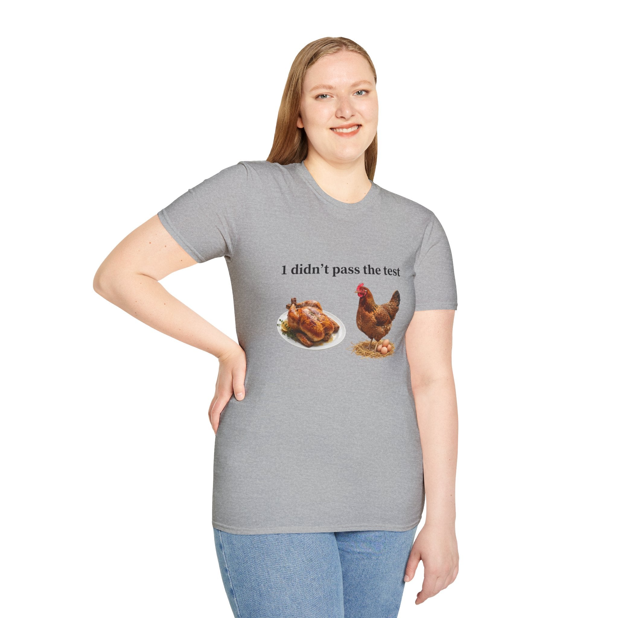 CHICKEN DIDN'T MAKE IT Unisex Soft style T-Shirt