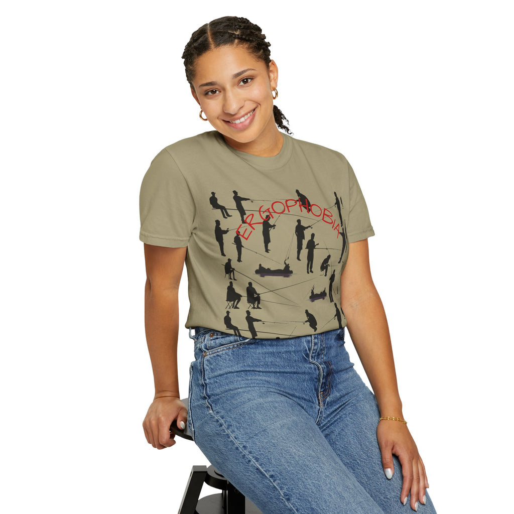 Different Styles of Fishing Garment-Dyed T-Shirt