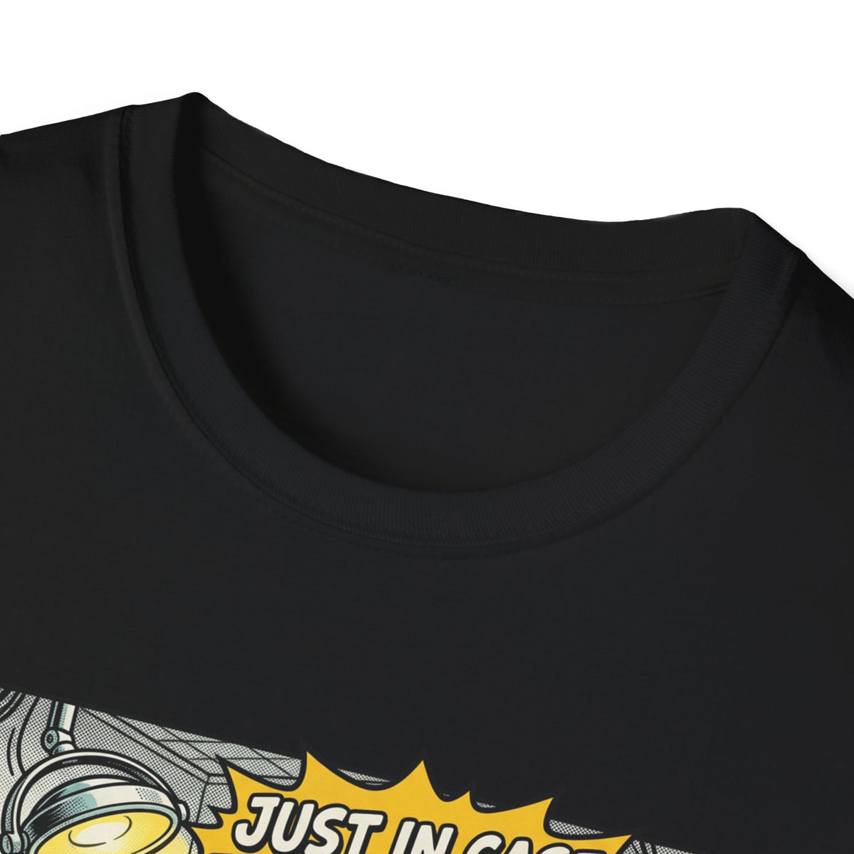 Dental Chair Cartoon T‑Shirt — “Just in Case the Novocaine Doesn’t Work” Funny Dentist Tee