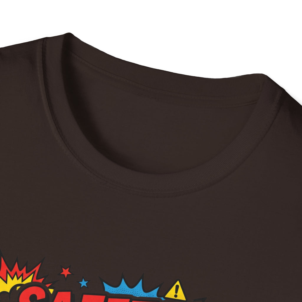 Funny Graphic T-Shirt — “Safety Regulations, Terms and Conditions (Same Thing)” Pop Art Tee