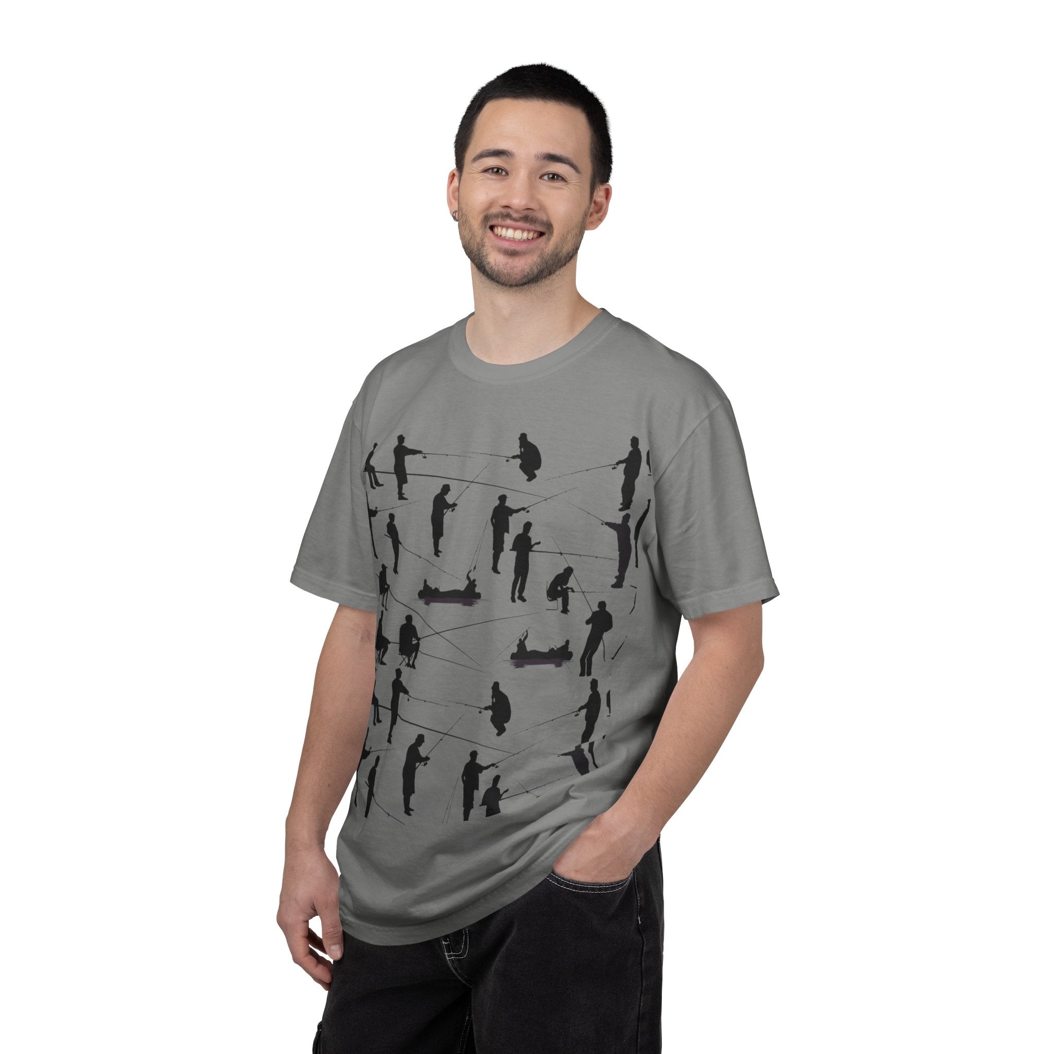 Different Styles of Fishing Garment-Dyed T-Shirt — New Colors