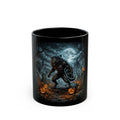 Werewolf Halloween Mug — Full Moon Spooky Pumpkin Coffee Cup