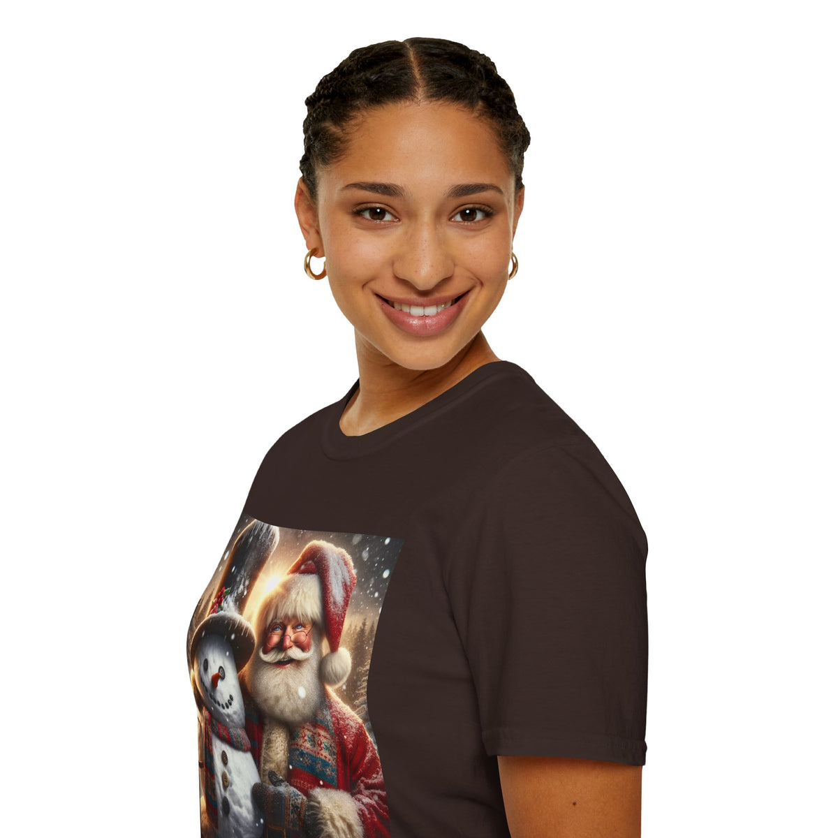 Christmas Santa & Snowman T-Shirt
