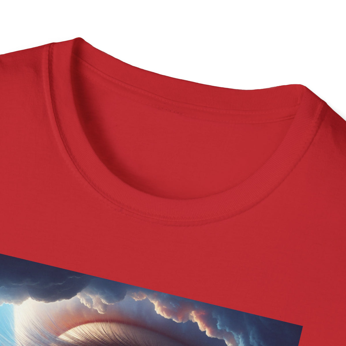 Surreal Sky Eye T-Shirt — Cosmic Blue Eye Artwork Tee