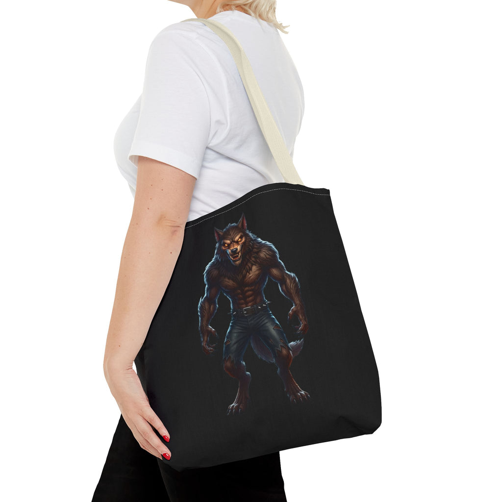 Werewolf Tote Bag — Dark Fantasy Creature Shopper
