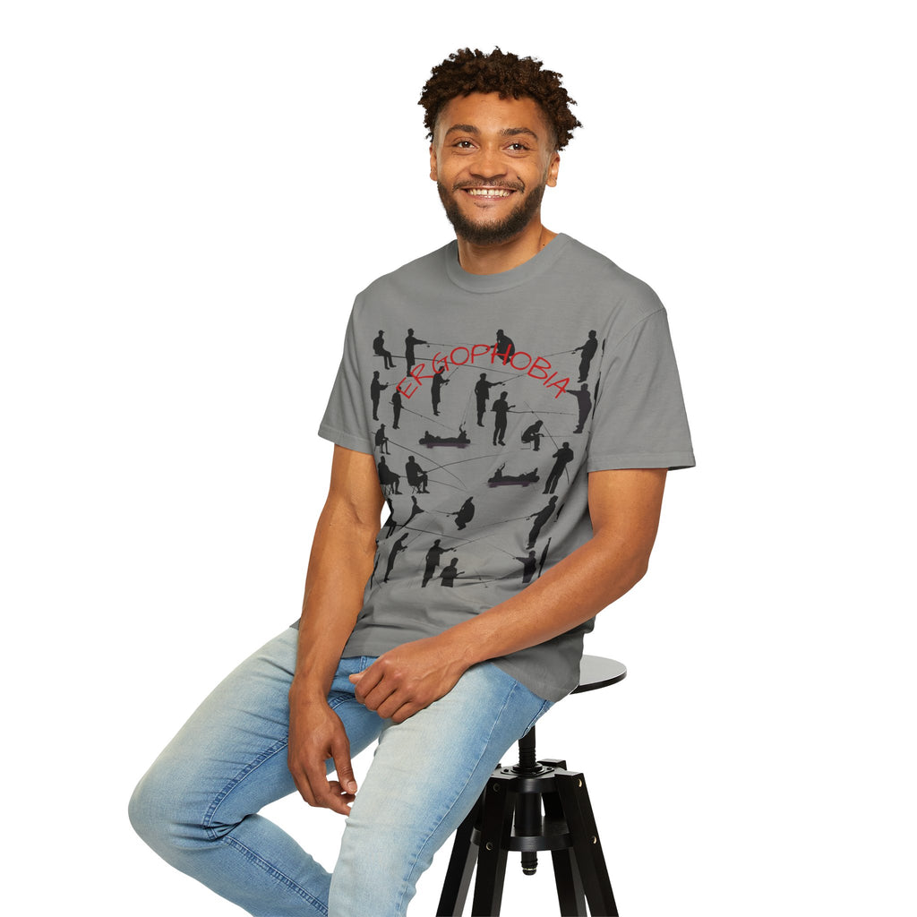 Different Styles of Fishing Garment-Dyed T-Shirt