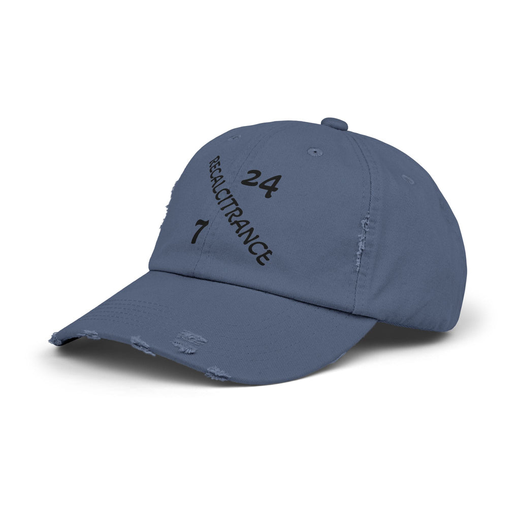 RECALCITRANCE (STUBBORN) Unisex Distressed Cap