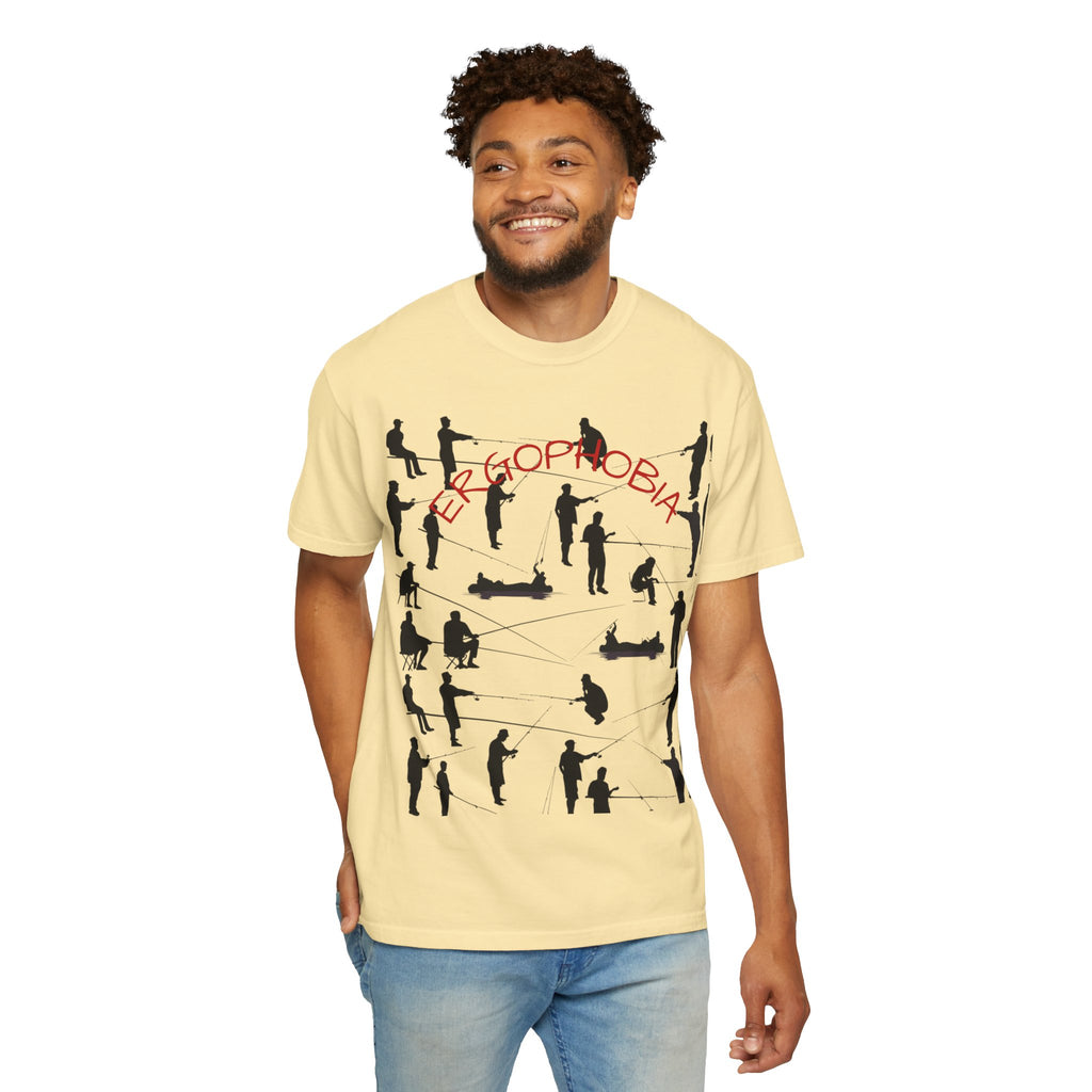 Different Styles of Fishing Garment-Dyed T-Shirt