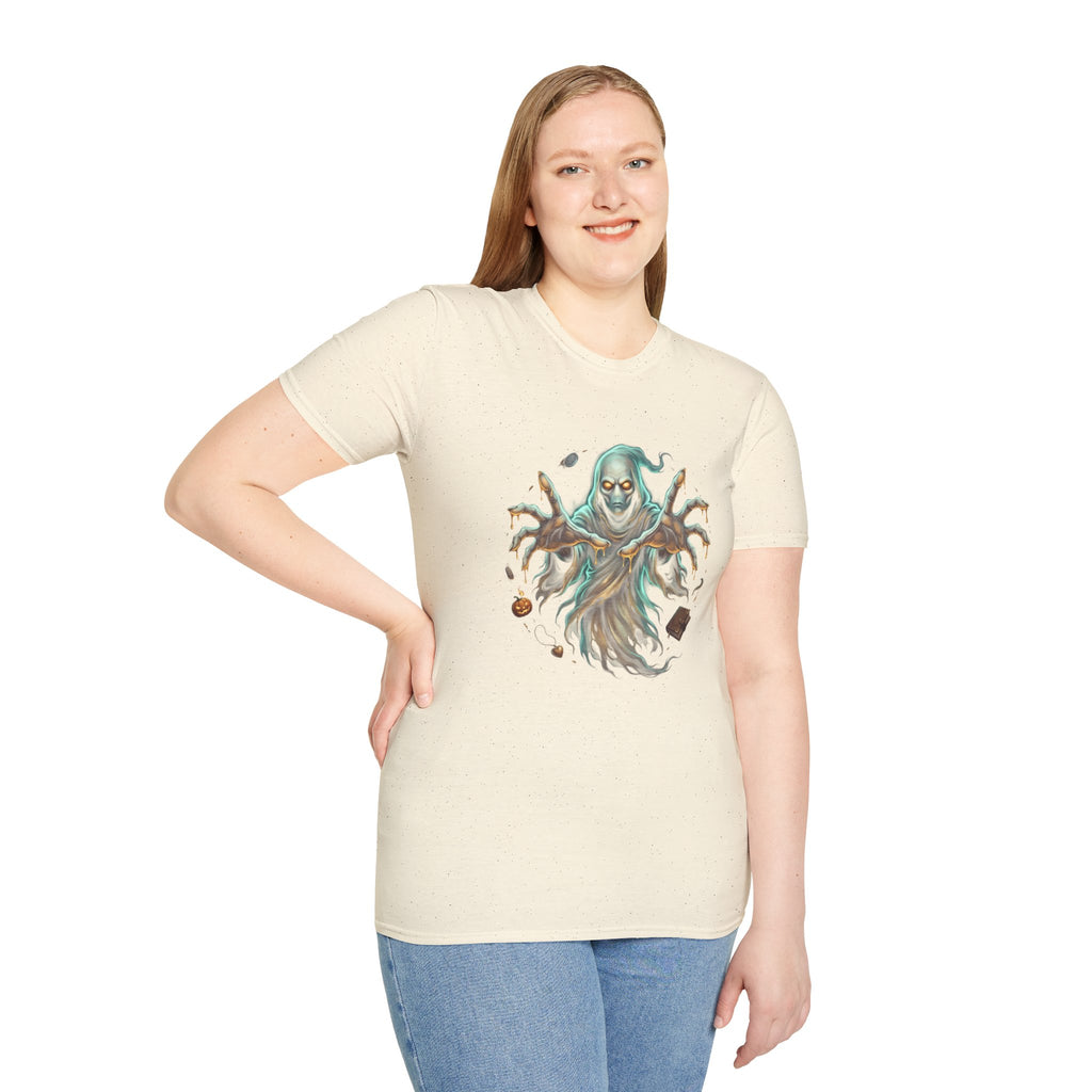 Hooded Specter Halloween Unisex Softstyle T-Shirt