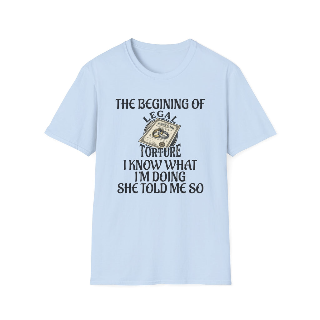 Legal Torture Money Graphic T-Shirt — Funny Lawyer/Legal Humor Tee