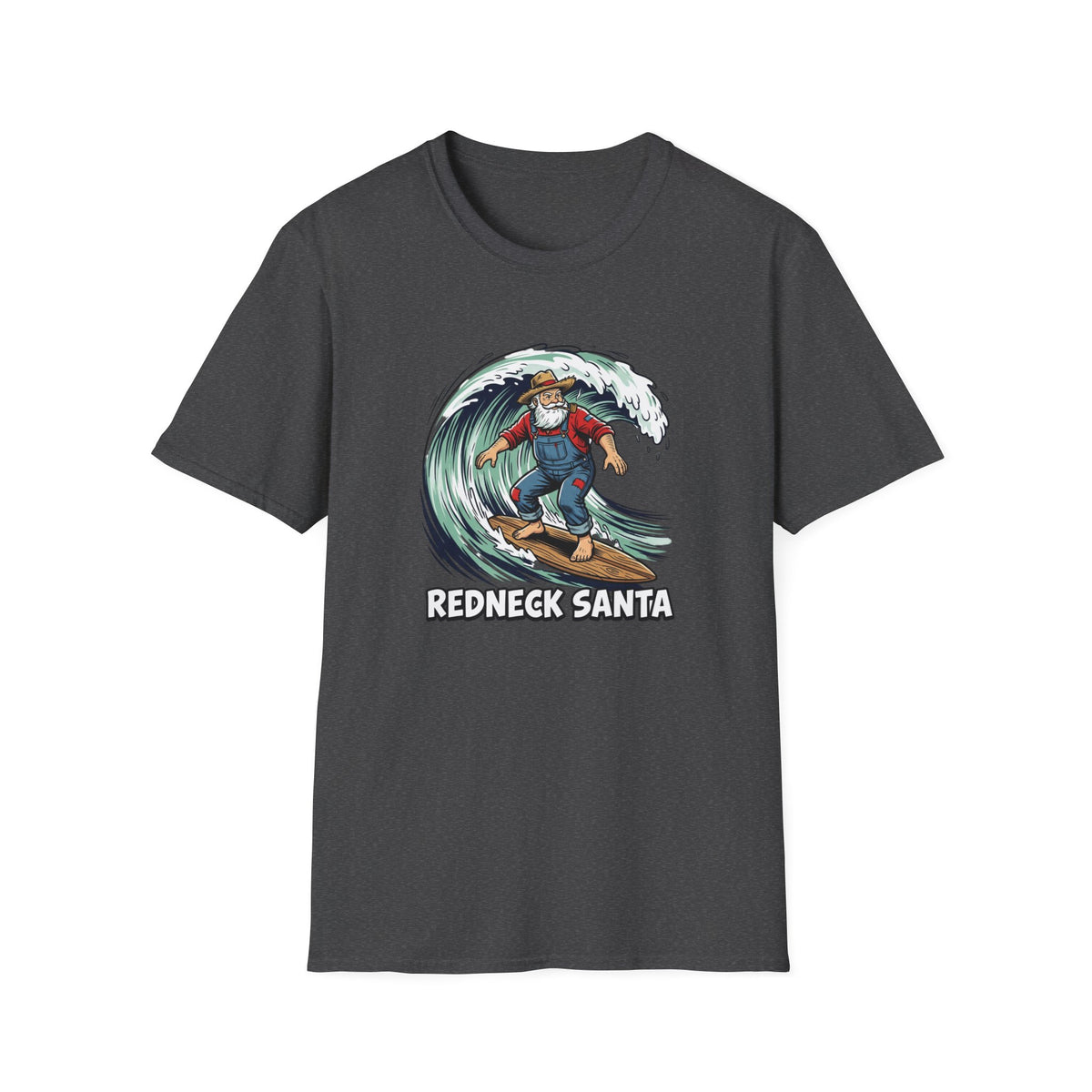 Redneck Santa T-Shirt — Surfing Santa Holiday Graphic Tee