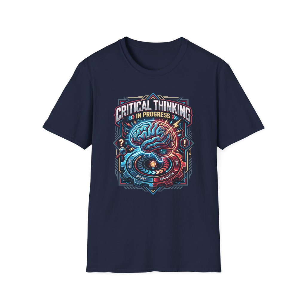 Brainstorming Tee — 'Critical Thinking Is Problem Solving' Graphic T-Shirt