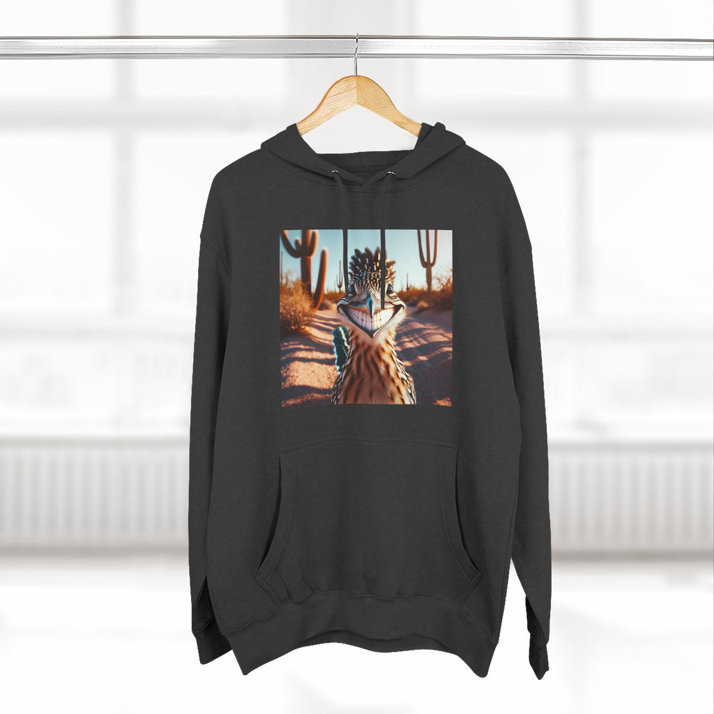 Three-Panel Fleece Hoodie