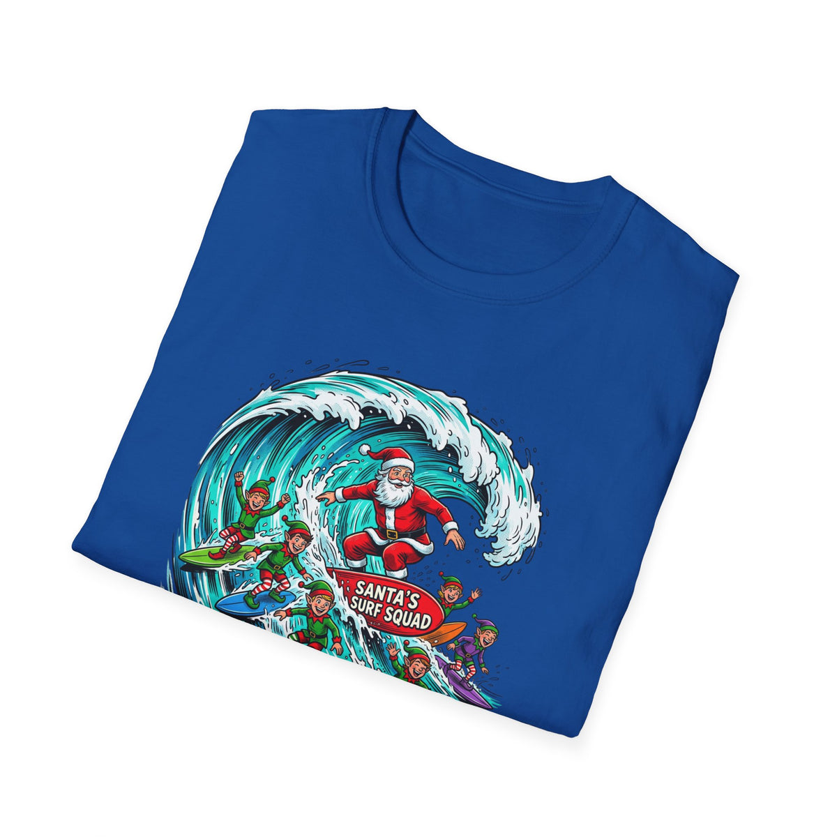 Santa’s Surf Christmas T-Shirt – Tropical Holiday Gift
