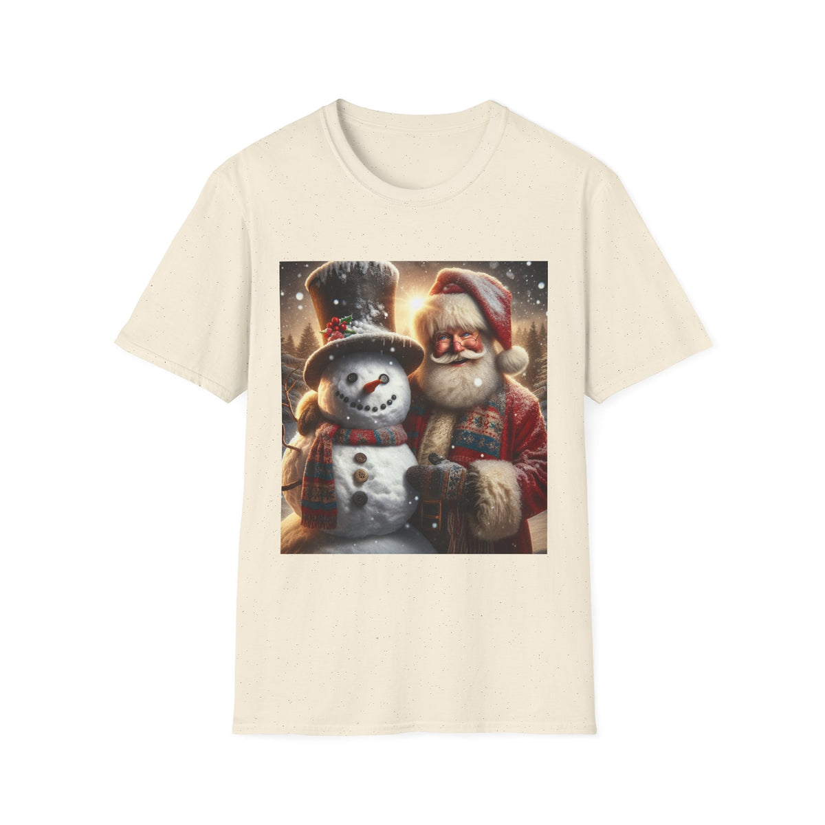 Christmas Santa & Snowman T-Shirt