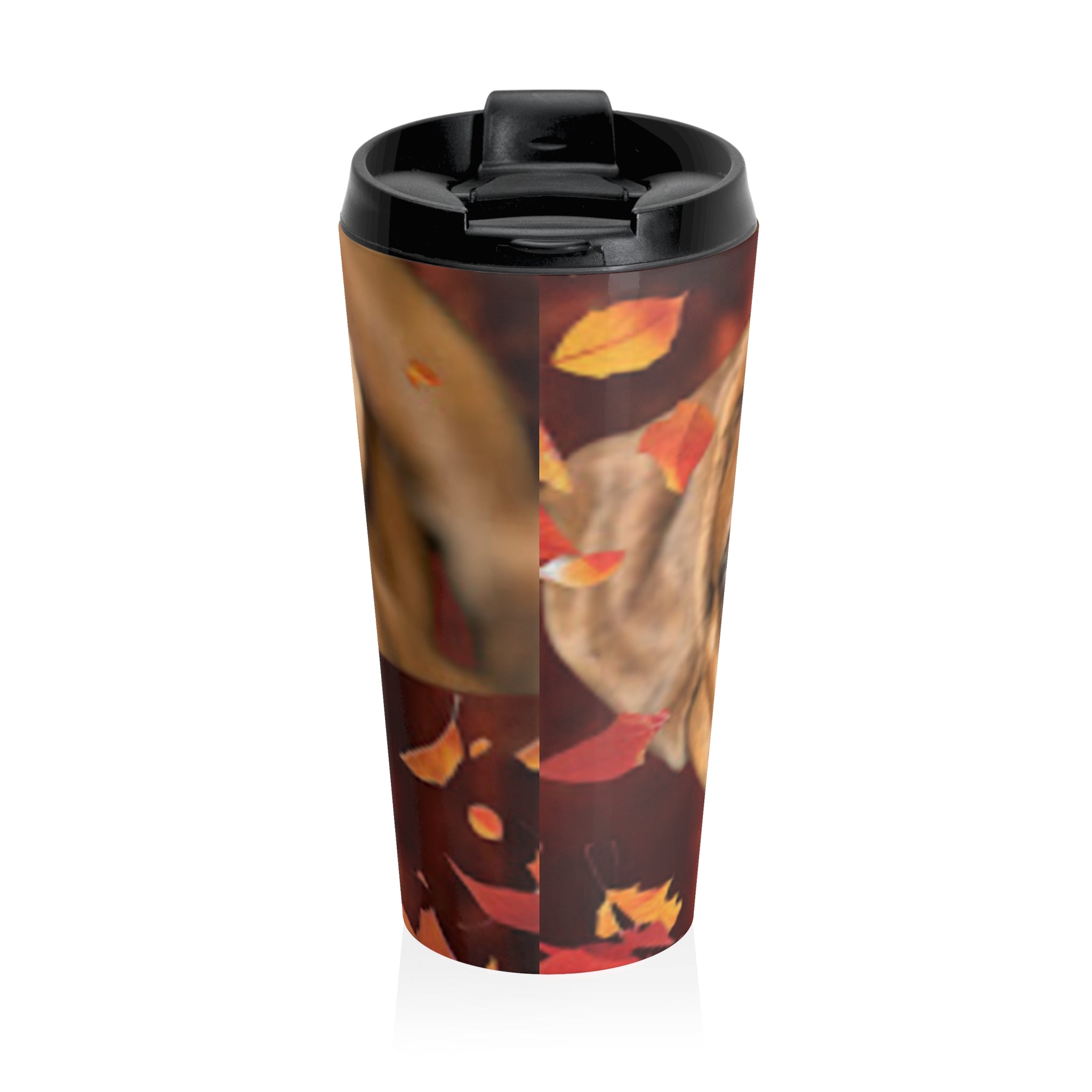 Boxer Pup Stainless Steel Travel Mug (15oz)