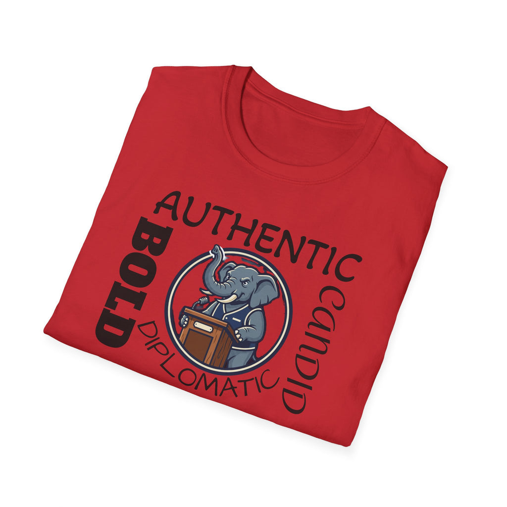 TALKING ELEPHANT Unisex Softstyle T-Shirt