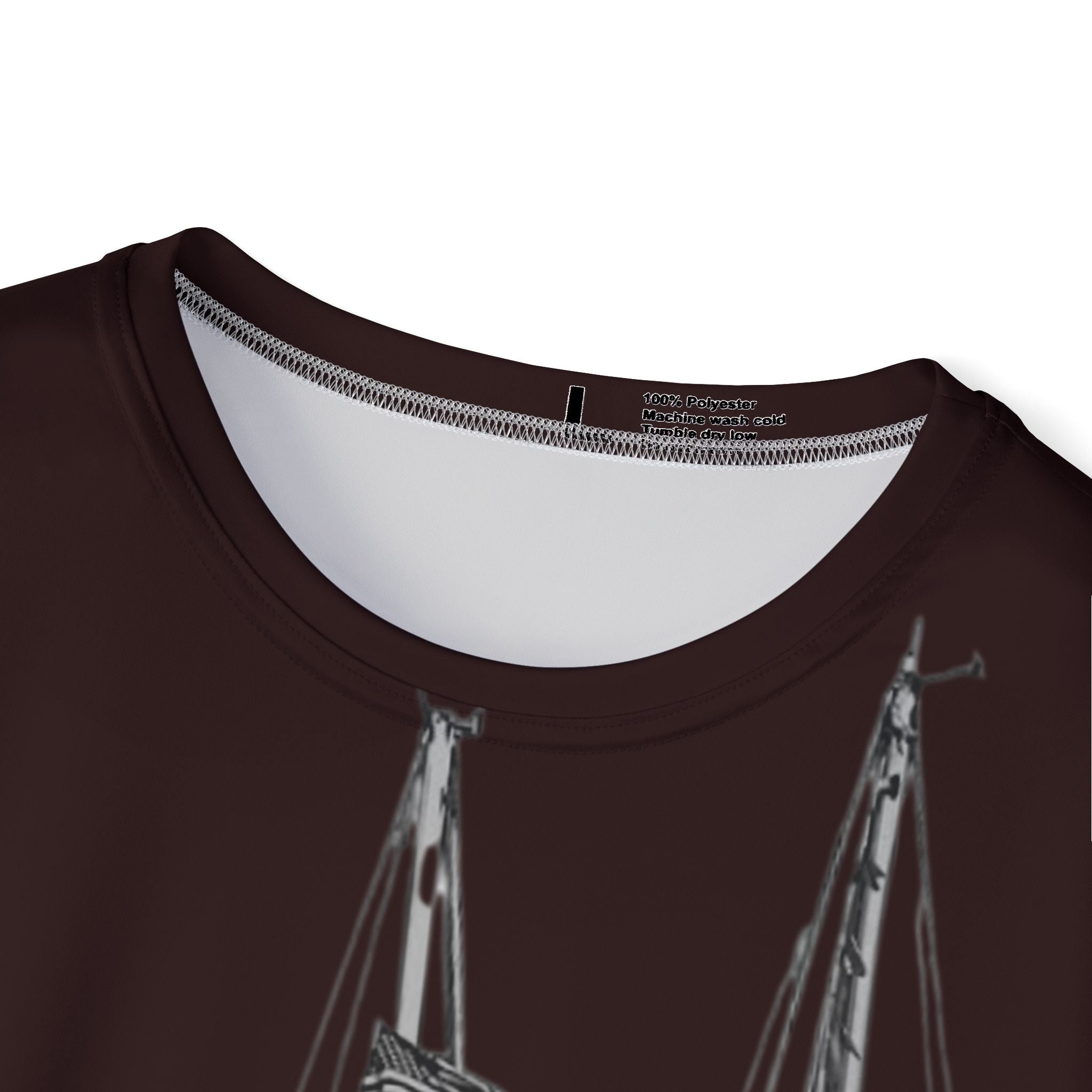 Sailboat Graphic Sports Jersey – Vintage Yacht Nautical Tee