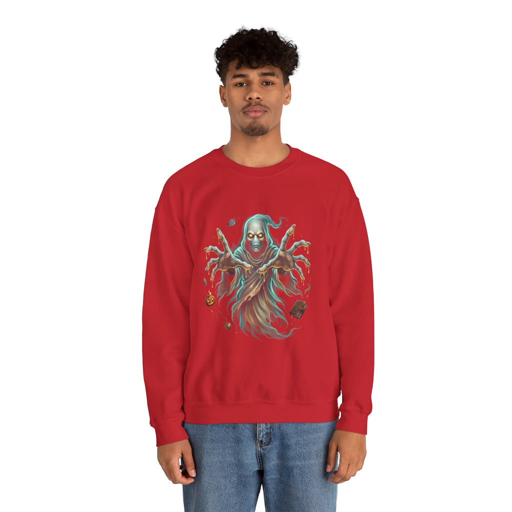 Hooded Wraith Halloween Crewneck Sweatshirt