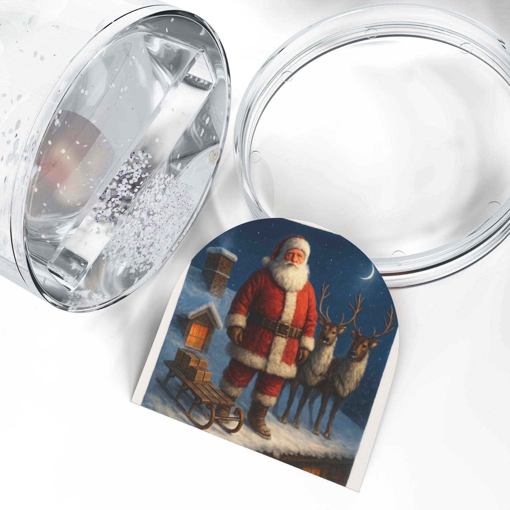 Santa Claus Snow Globe – Vintage Christmas Holiday Decor
