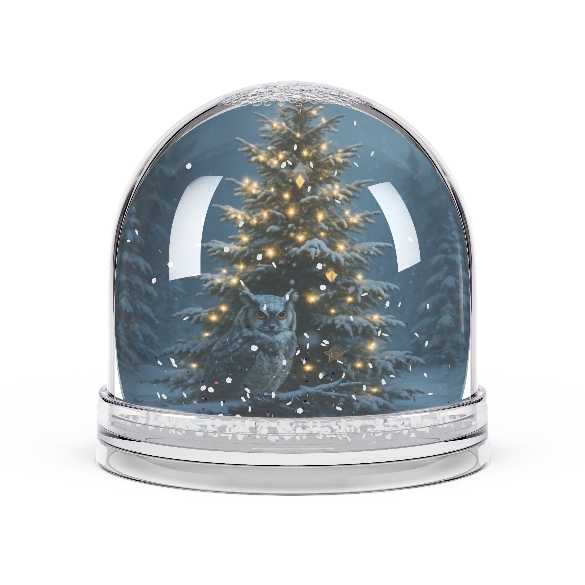 Winter Wolf Snow Globe – Christmas Tree Snow Globe Decor