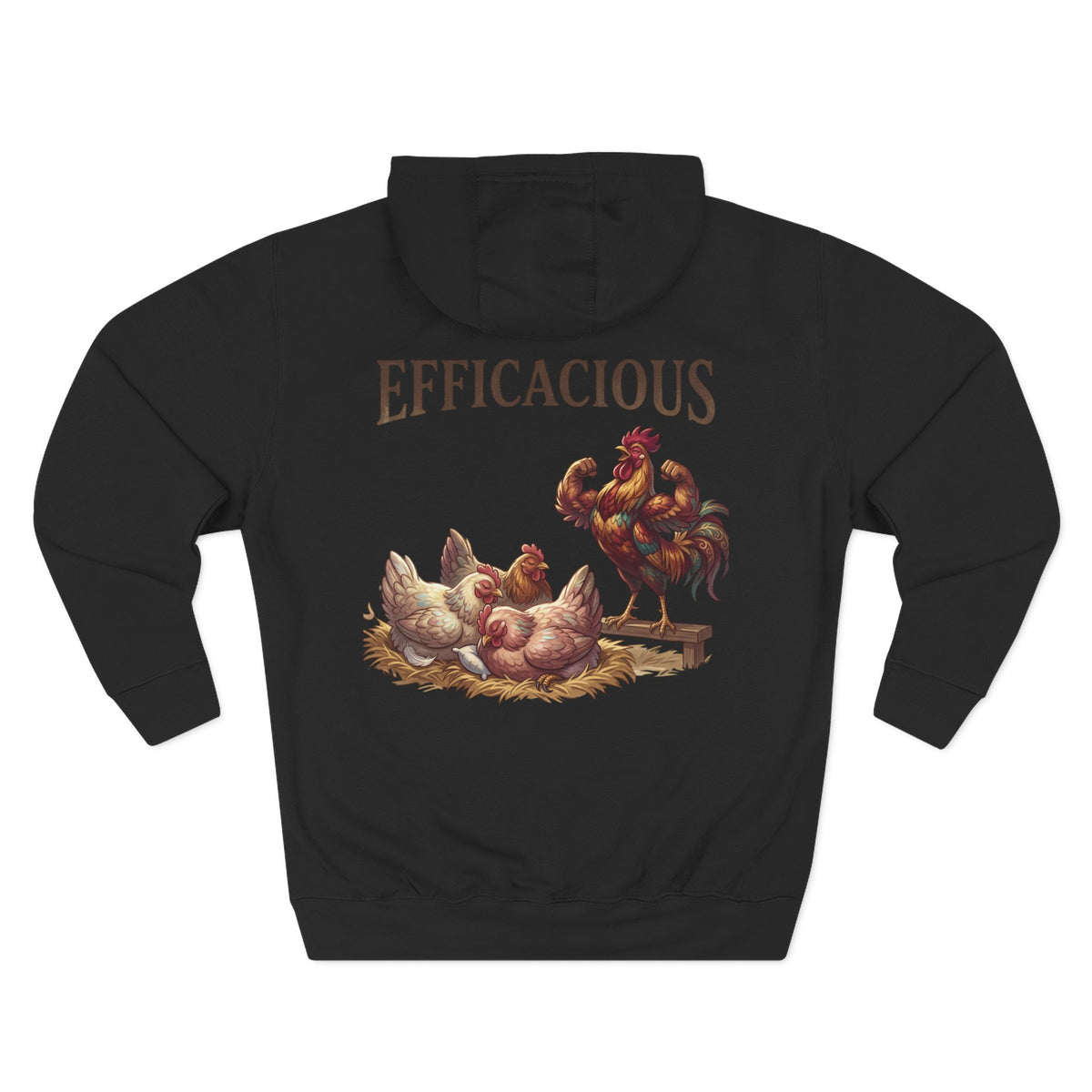 Three-Panel Fleece Hoodie