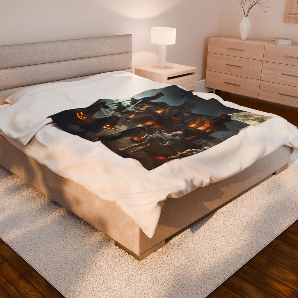 Halloween Night Velveteen Plush Blanket