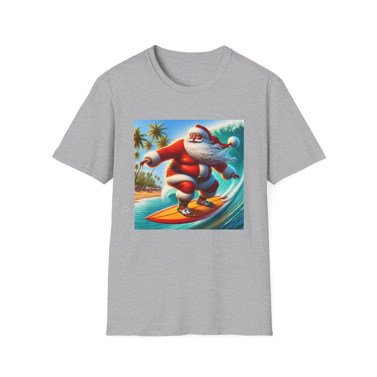 Surfing Santa Christmas T-Shirt