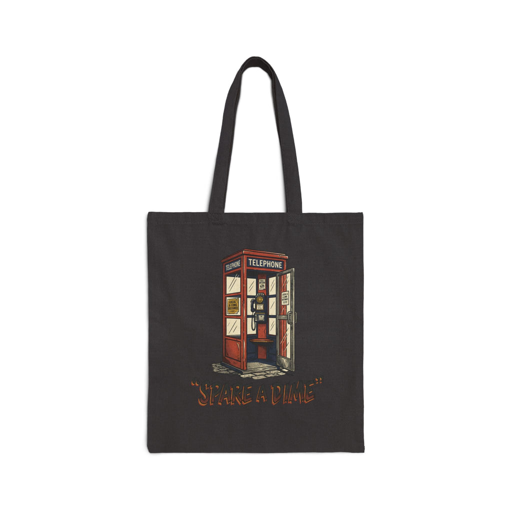Tote Bag — Vintage Phone Booth “Spare a Dime” Canvas Tote