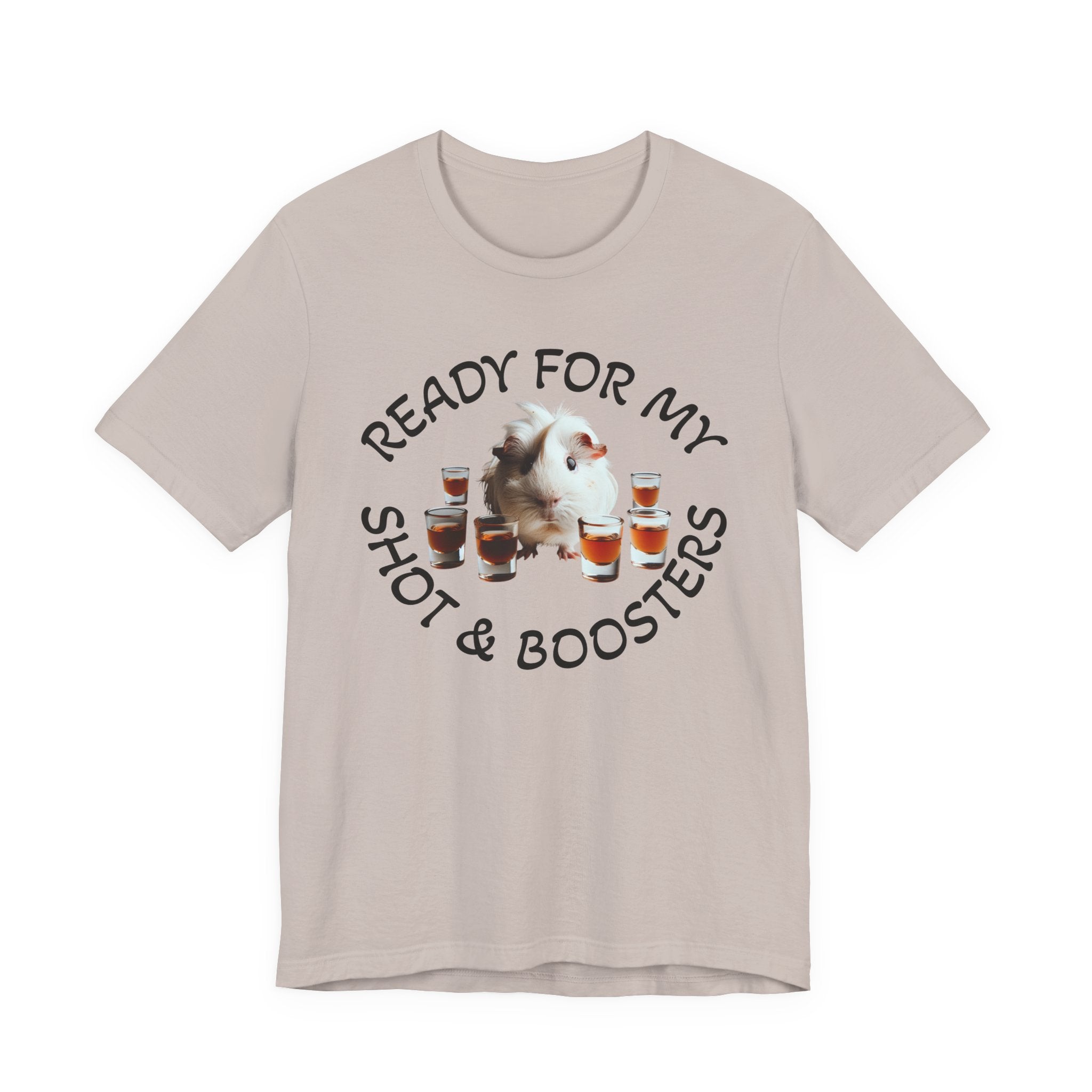 Ready For My Shot & Booster Funny Guinea Pig Graphic Unisex T-Shirt