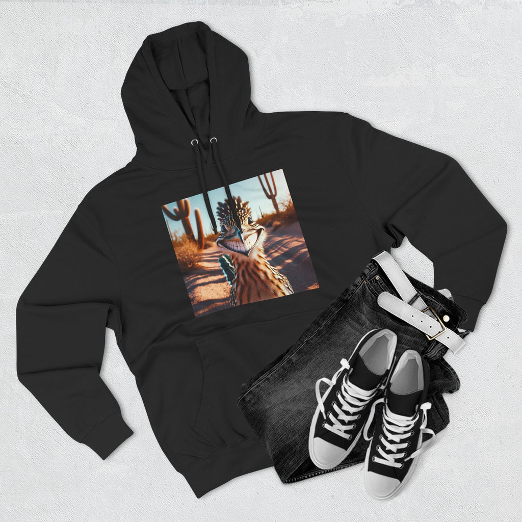Three-Panel Fleece Hoodie