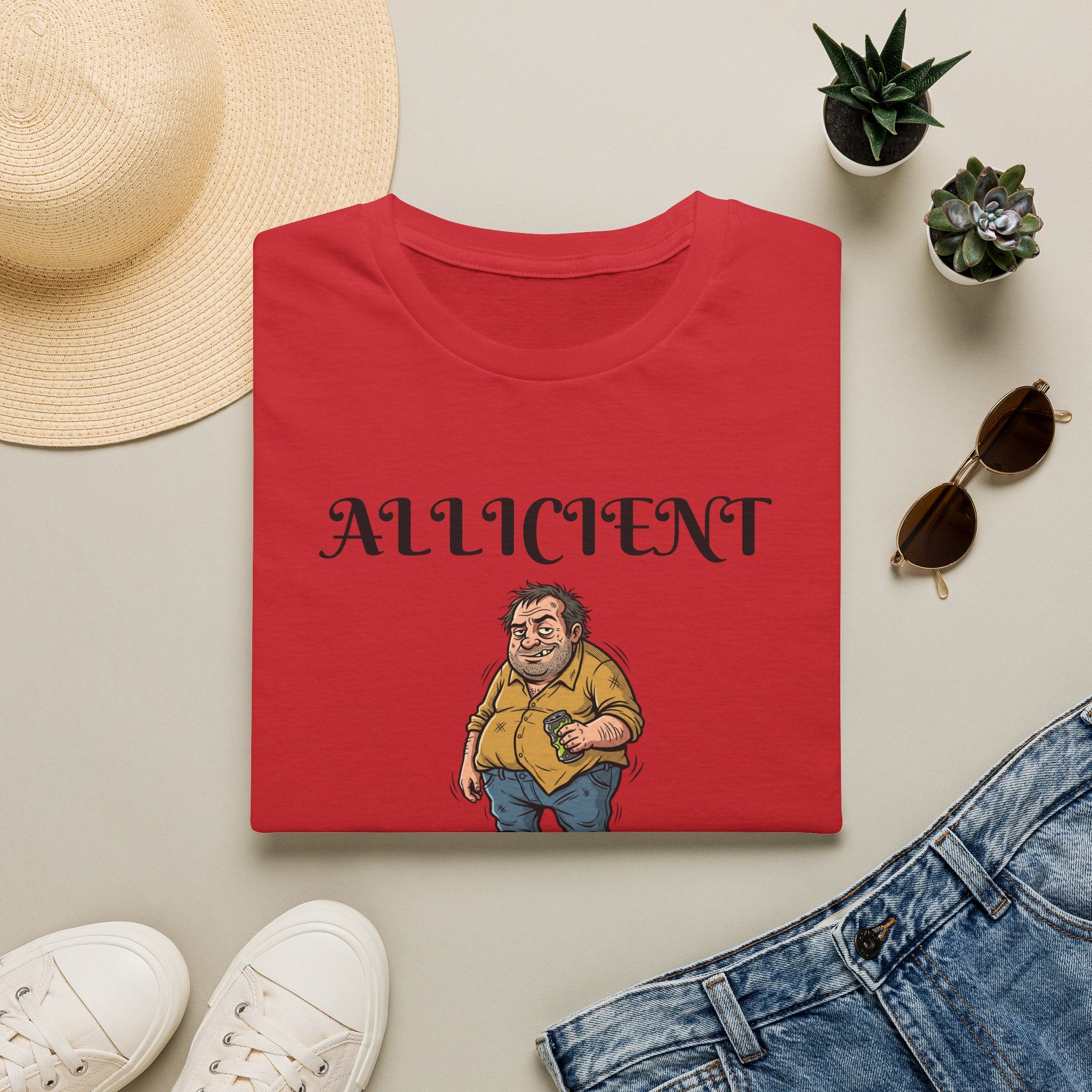 Allicient Character T-Shirt — Funny Cartoon Funny Guy Graphic Tee