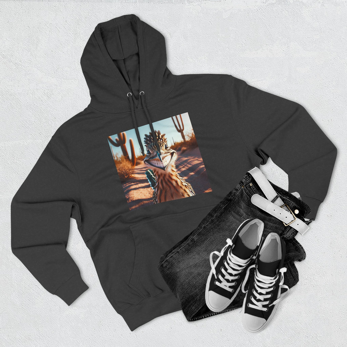 Three-Panel Fleece Hoodie