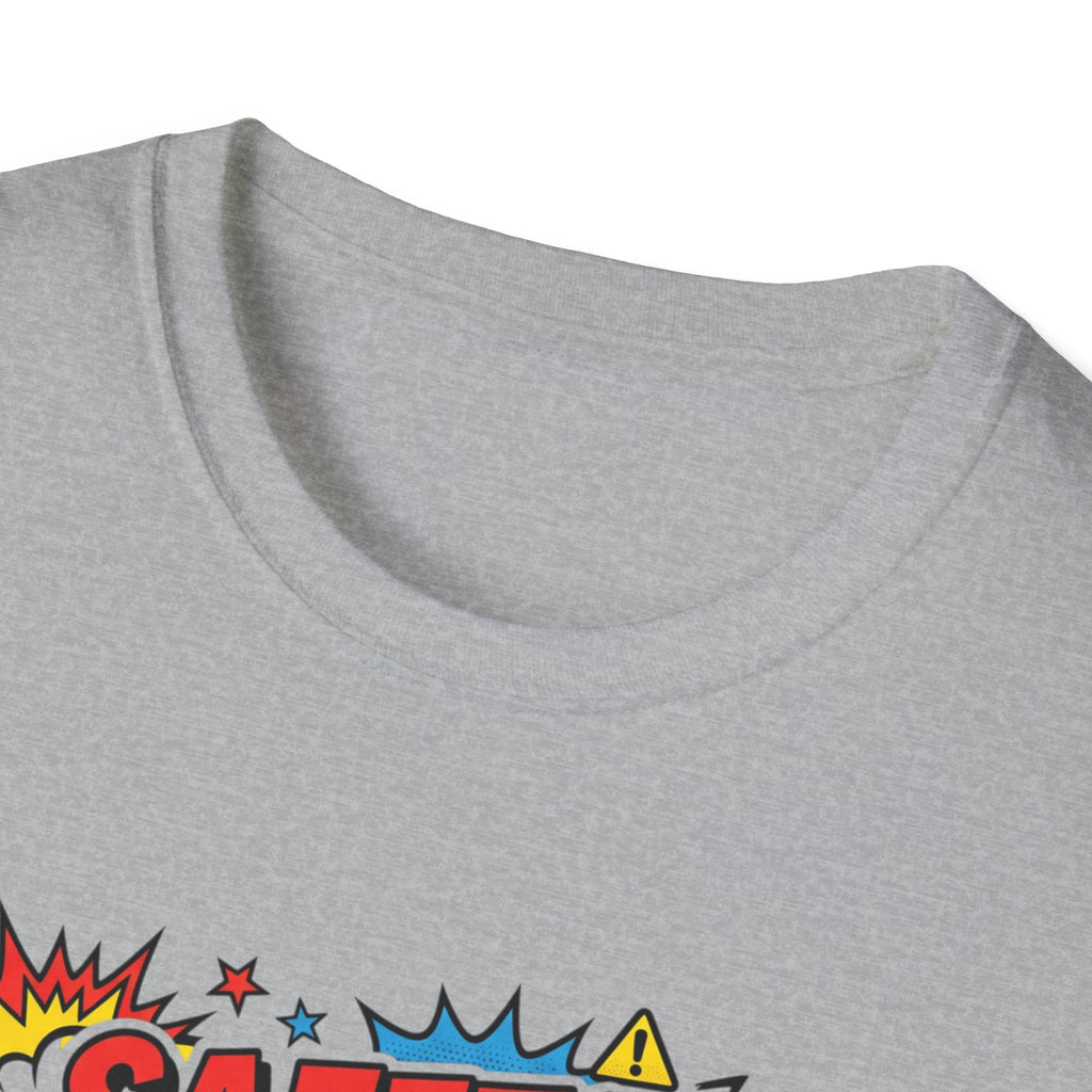 Funny Graphic T-Shirt — “Safety Regulations, Terms and Conditions (Same Thing)” Pop Art Tee