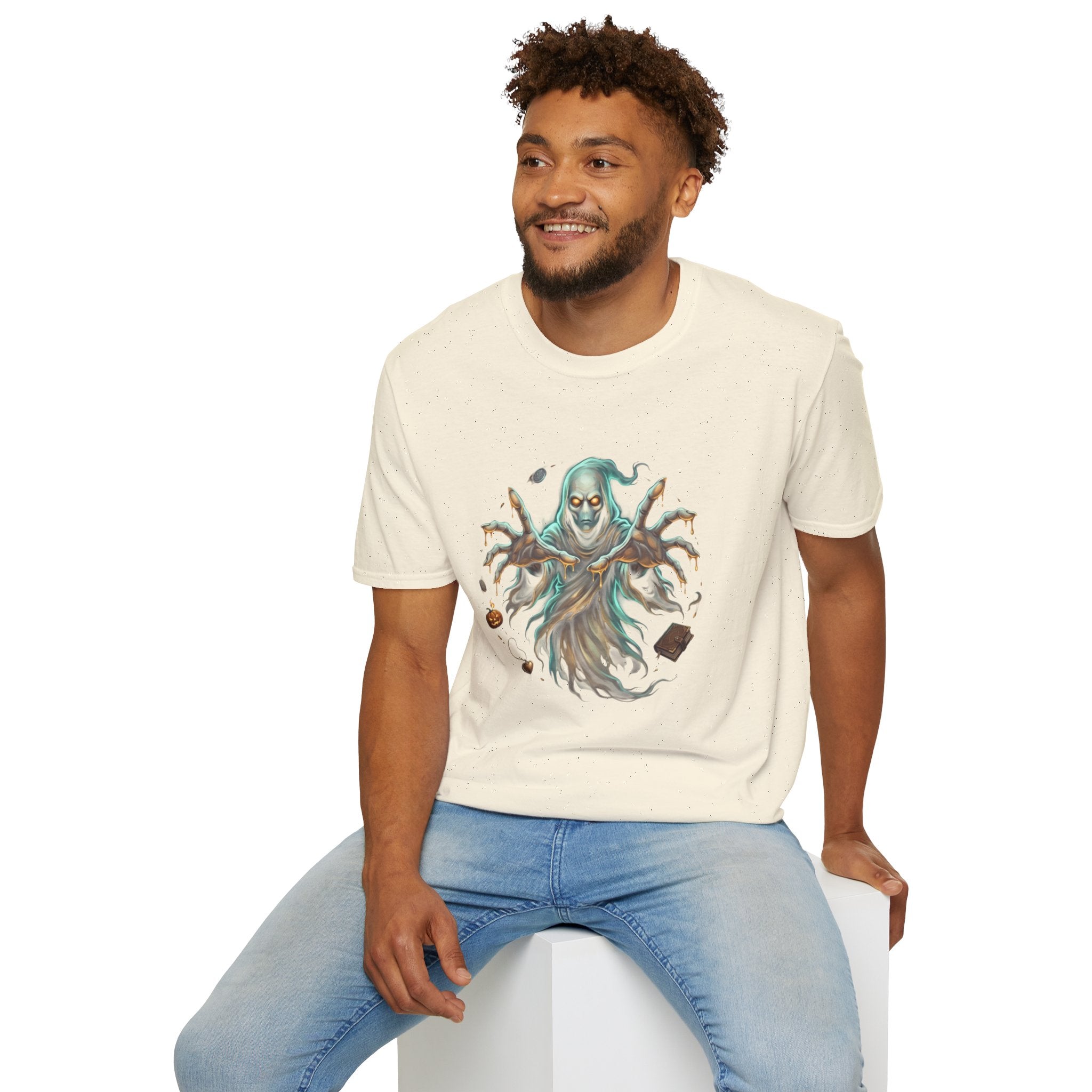 Hooded Specter Halloween Unisex Softstyle T-Shirt