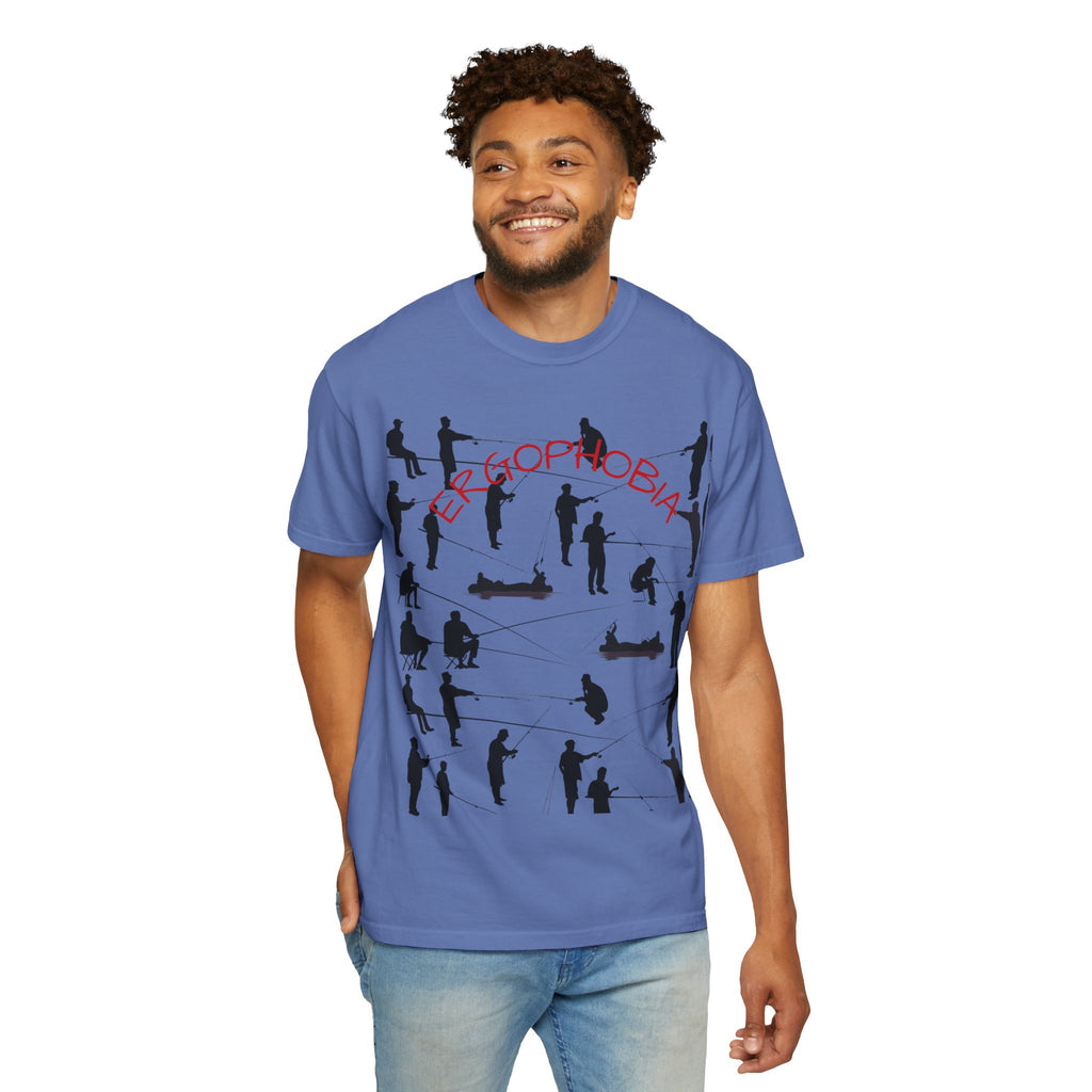 Different Styles of Fishing Garment-Dyed T-Shirt