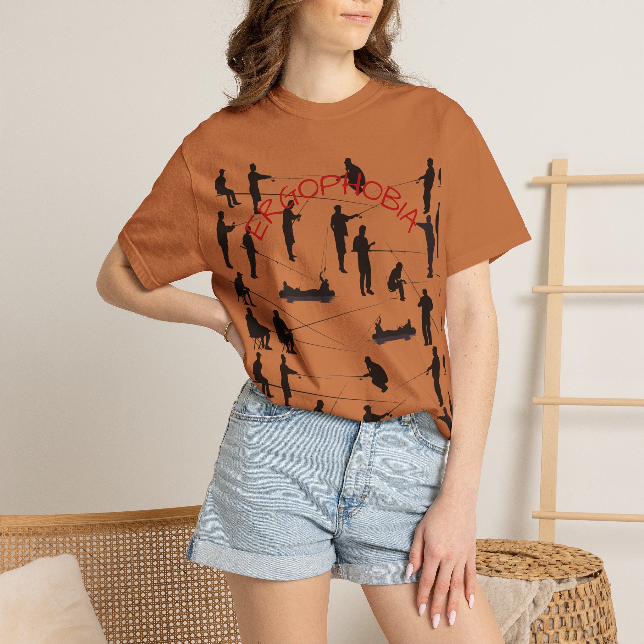 Different Styles of Fishing Garment-Dyed T-Shirt