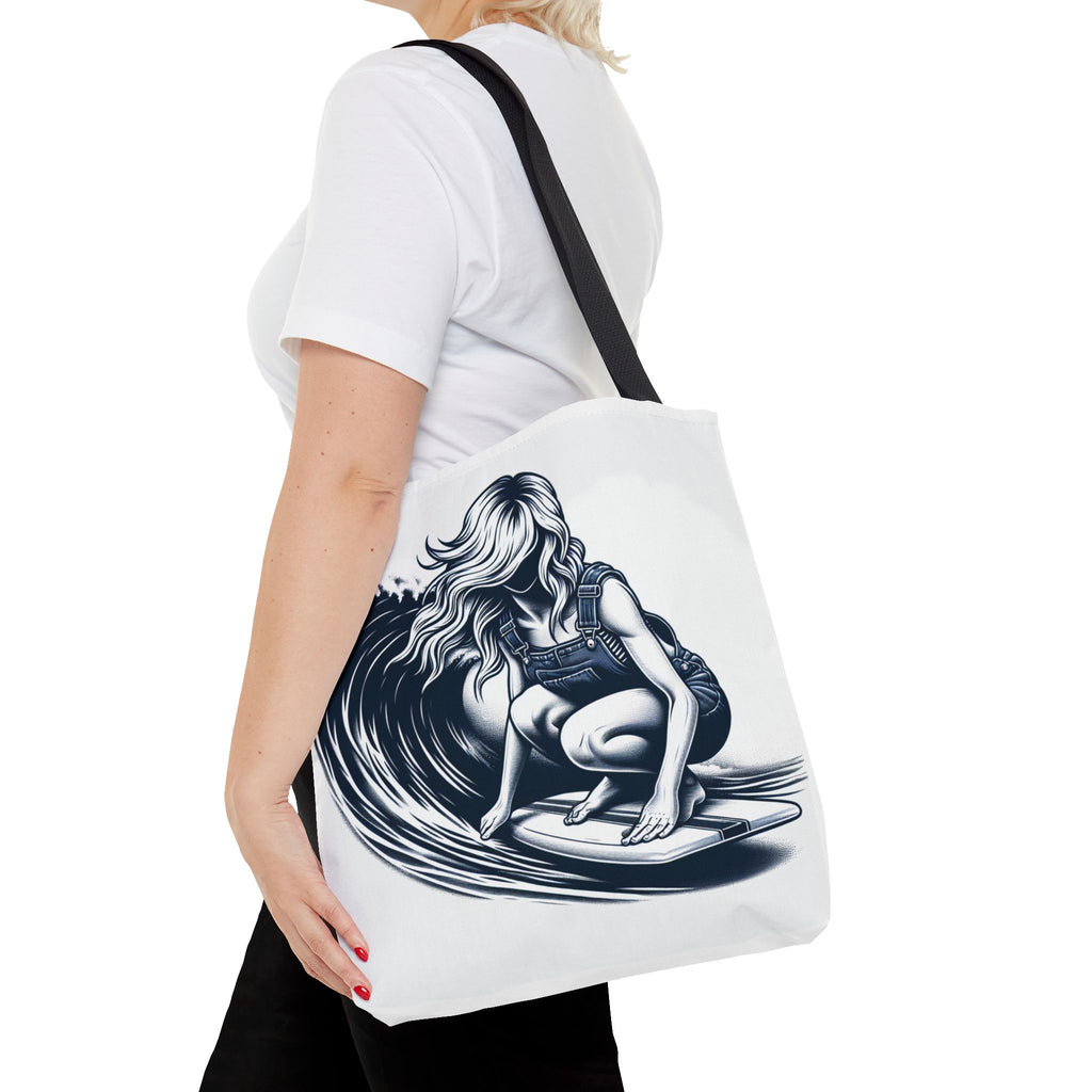 Female Surfer Tote Bag (AOP)