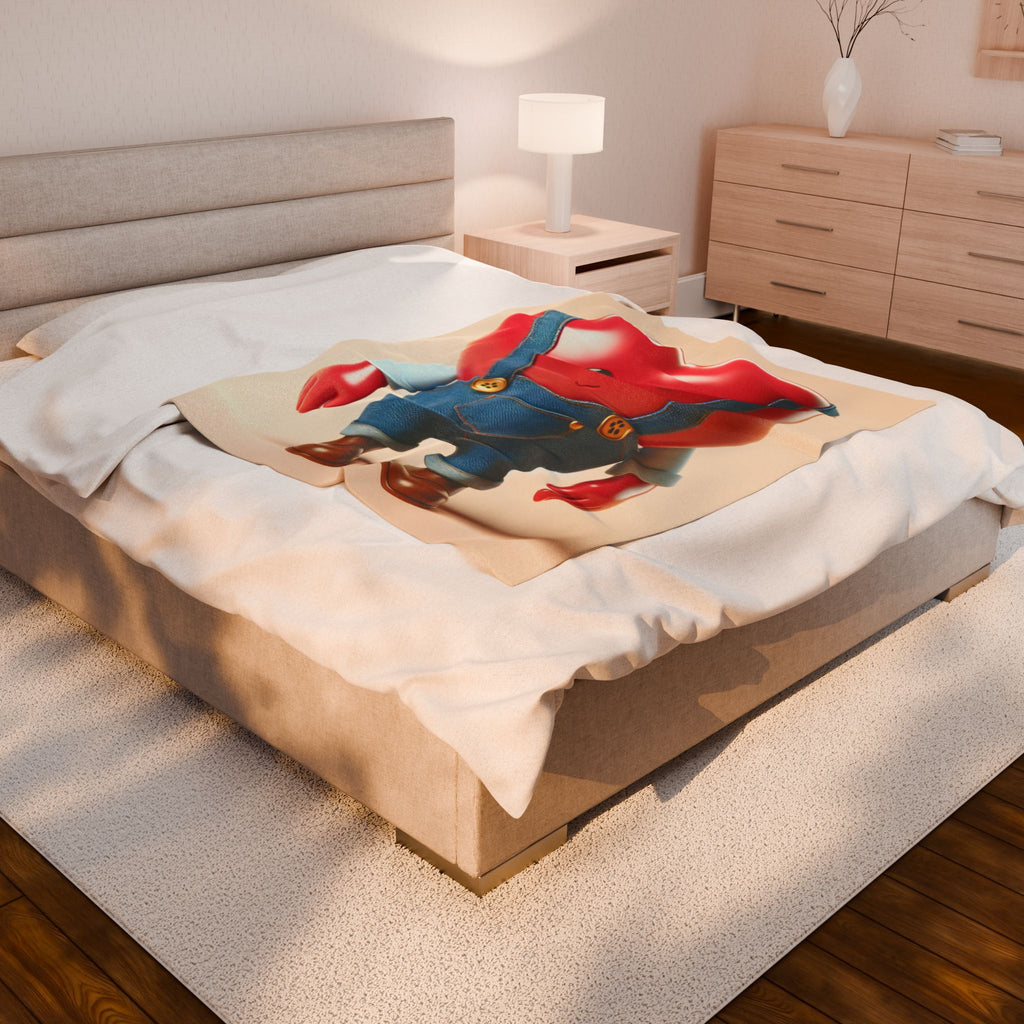 Velveteen Plush Blanket - Heart