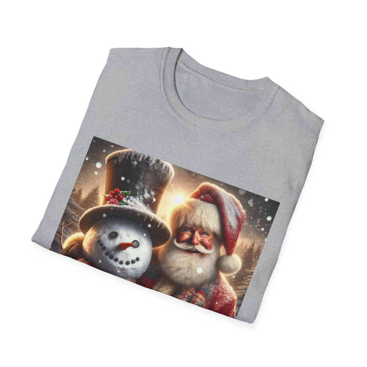 Christmas Santa & Snowman T-Shirt